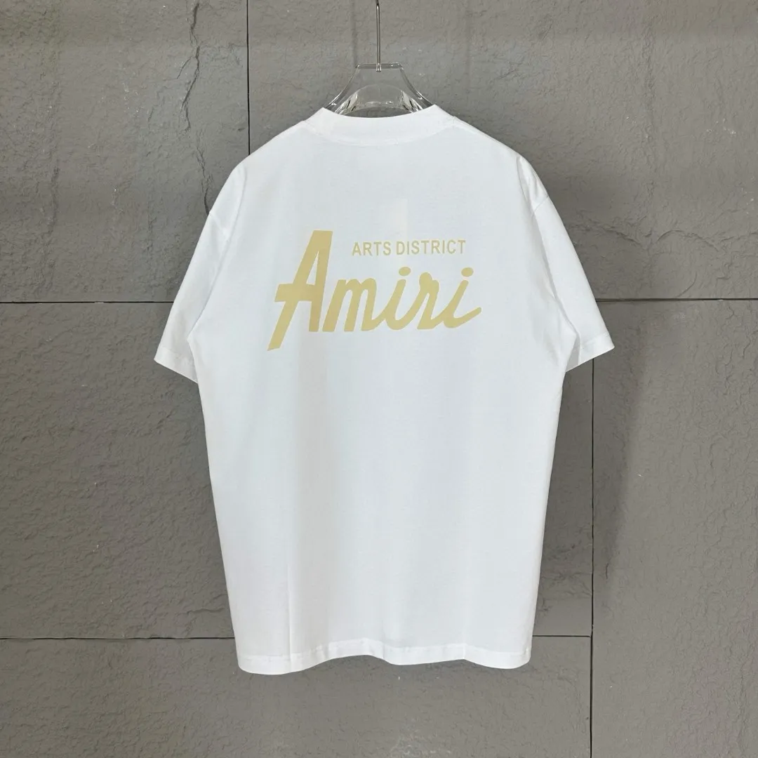 Ami love 2025 spring and summer style Classic simple flocking three-dimensional love letter personalized logo Customized double yarn plain cotton fabric Short-sleeved T-shirt Men and women Same Style Color: Black White Size: S (90-130 pounds) M (120-150 pounds) L (140-165 pounds) XL (160-180 pounds) XXL (180-210 pounds)